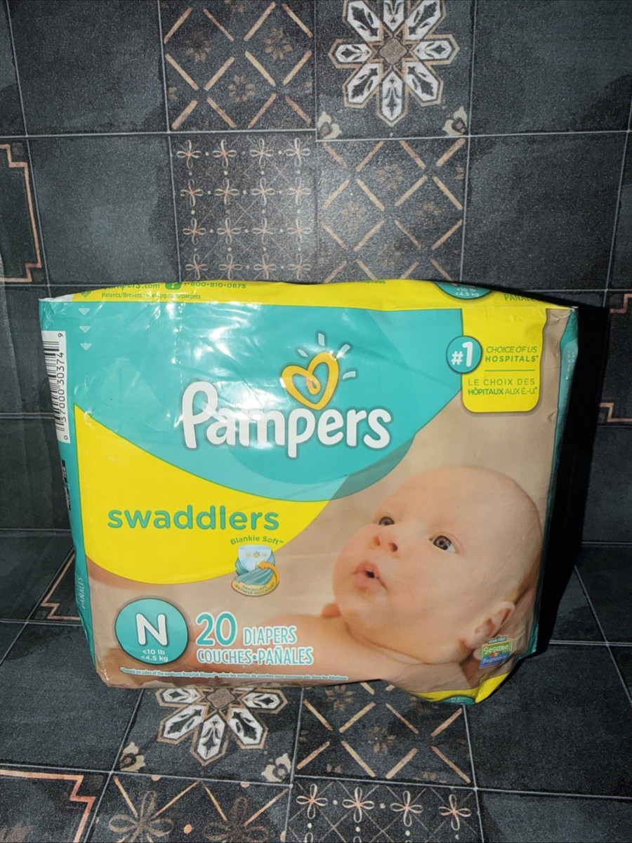 Pampers Swaddlers Diapers Size N Sesame Street 20 Diapers Newborn