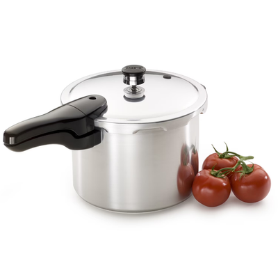 #ad Presto 01264 6 Quart Aluminum Pressure Cooker Regulator amp; Cover Lock Silver $52.00