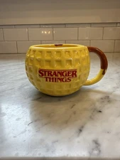 Netflix Stranger Things Waffle w/Butter & Syrup 18oz Yellow 3D Ceramic Mug