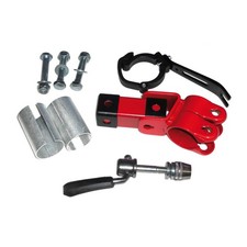 Trail-Gator 640203 Ersatzkupplung für Tandemstange für Sattelstütze, schwarz/sil