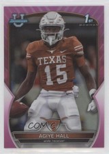 2022 Bowman U Chrome Pink Refractor Agiye Hall #90 11pj