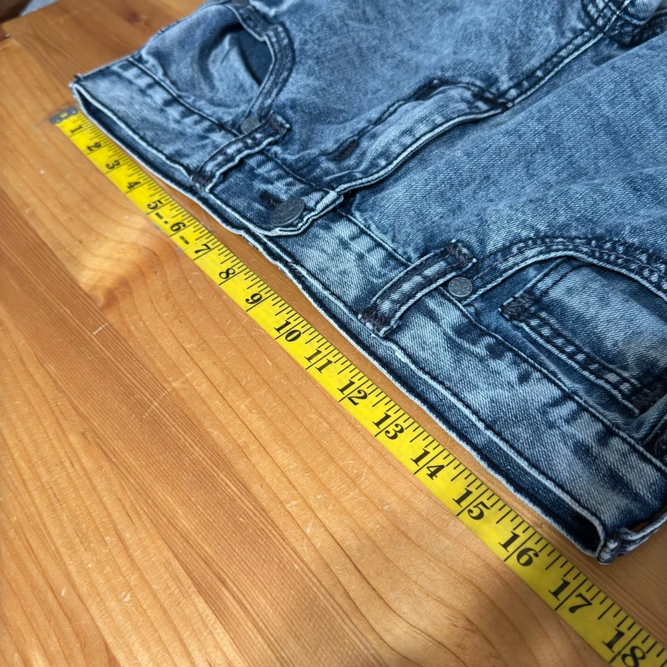 Pantalones de mezclilla Xtreme Couture para hombre 32x32 azul grunge Y2K ropa de calle desgastada Foto 3 de 4