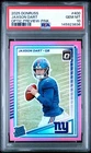 2025 Donruss Jaxson Dart OPTIC PREVIEW Pink Prizm Rookie RC #400 PSA 10 GIANTS