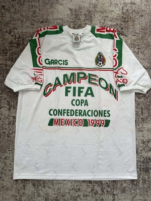 GARCIS メキシコ代表 ユニフォーム Garcis Mexico FIFA Confederations Cup 1999 Jersey XL White