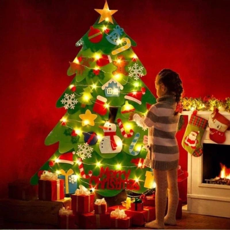 Albero Di Natale LED 37 Cm BSDC218: Moderno Olografico 3D Con Alimentazione USB Per Interni/Esterni