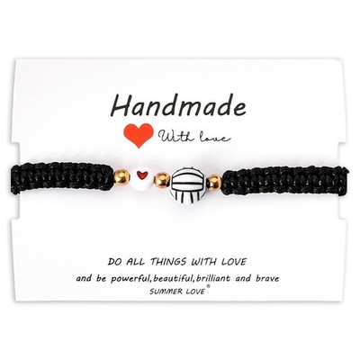 Volleyball Bracelet Gifts for Women Men, Volleyball Charm Bracelet Gifts for Wom