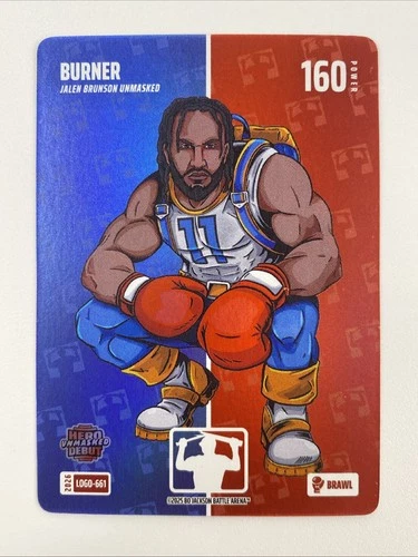BURNER (Jalen Brunson) Bo Jackson Battle Arena Griffey Set LOGO Brawl 160 Power