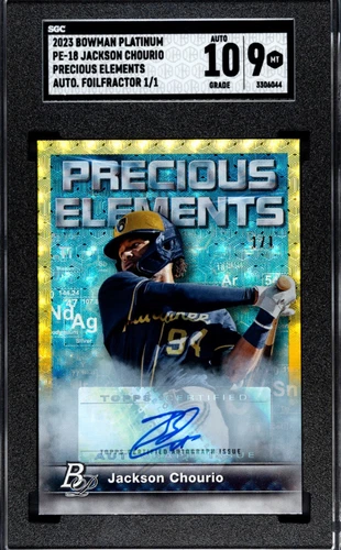 2023 Bowman Platinum - Precious Elements PE18 Jackson Chourio - 1/1 superfractor