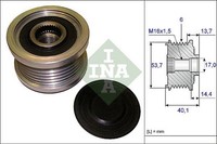 Lichtmaschine Generatorfreilauf FüR BMW Opel Chevrolet 5 Touring 3 X3 7 Coupe