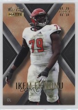 2022 Wild Card MATTE X-Plode Black - Orange X Ikem Ekwonu #MXP-20 Rookie RC 14dq. rookie card picture