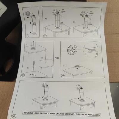 Dimplex STP001 Flame Effect Fire Stove Pipe - Image 1 of 4