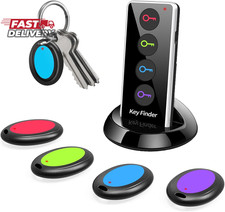 Key Finder,85Db Item Locator Tags with 131Ft. Working Range,Wireless Key Tracke