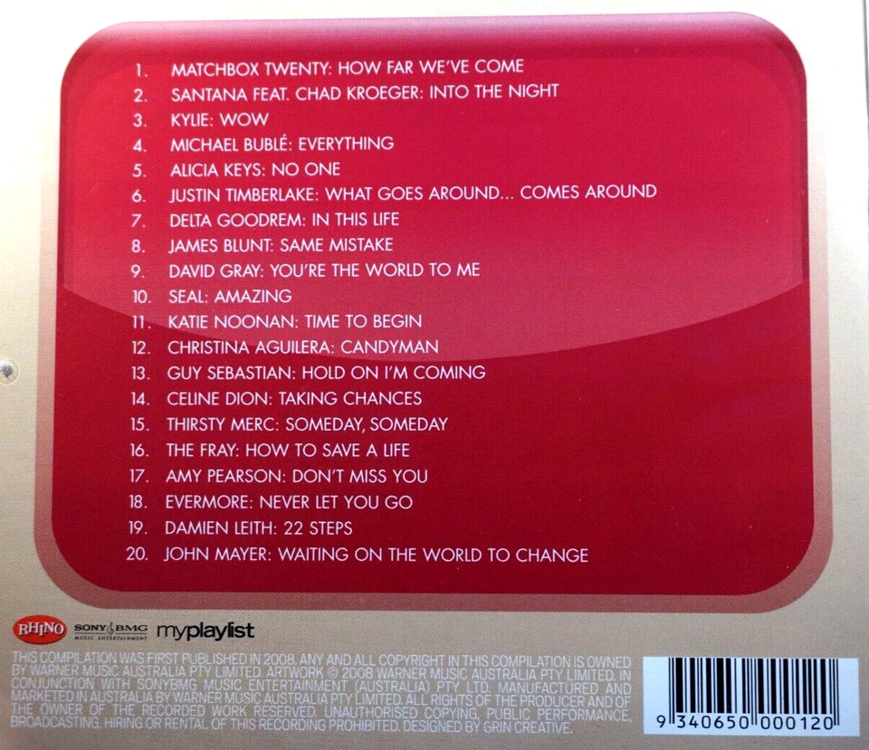 My Playlist - Volume 1 - CD, VG - Image 2 of 2