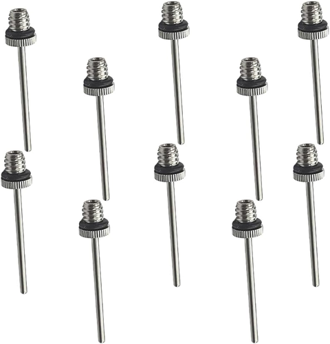 10 Stuck Ball Pumpe Nadeln Doppel Loch Aufblasbare Für Sport Bälle Dauerhaft Neu - Bild 8 von 12