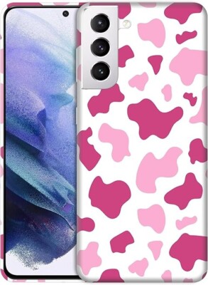 Case for Samsung Galaxy S21 Plus, Pink Burgundy Floral Pattern