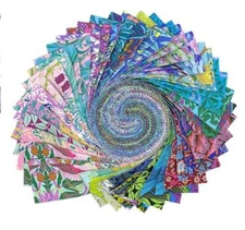 Kaffe Fassett and Morris Design Roll /Jelly Roll - 40, 2.5" x 42" Fabric Strips