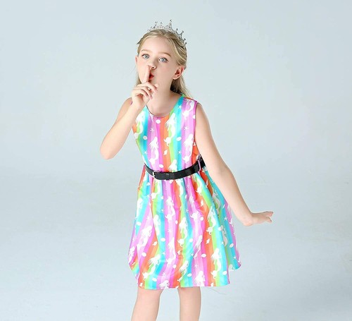 Girl Christmas Party Dress Tutu Toddler Teen Big Kids Flower (Size:10-11Years) - Picture 2 of 9