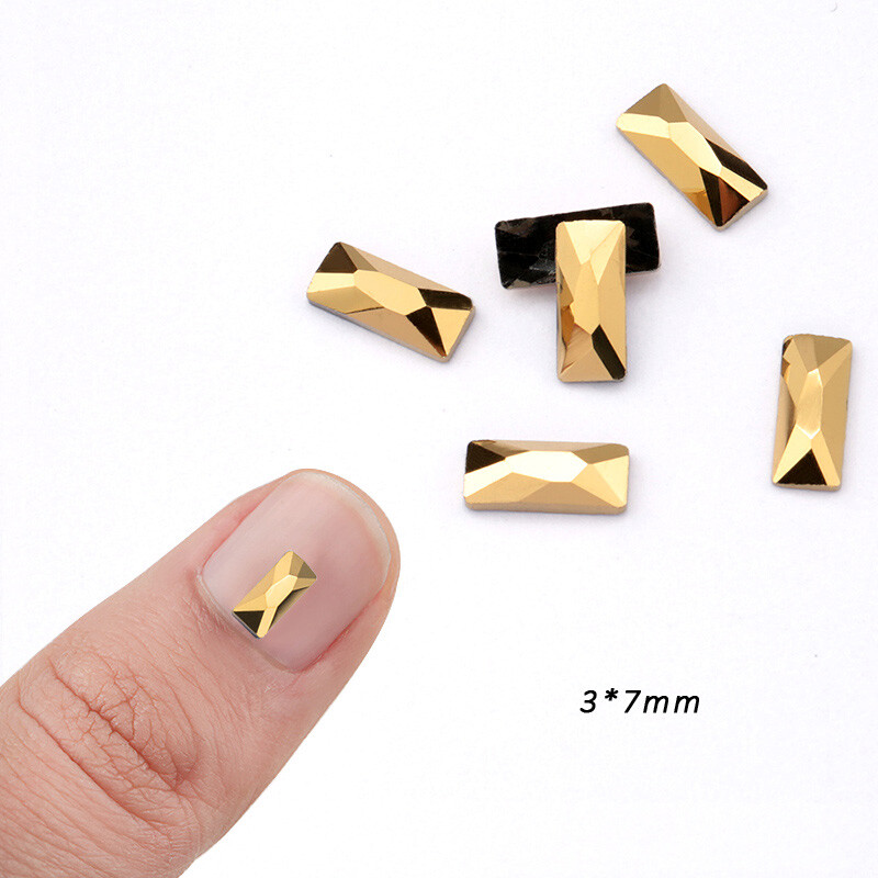 1440pcs Clear Glitter Nail Art Rhinestones Flatback Crystal Gem Nails Decoration - Foto 9