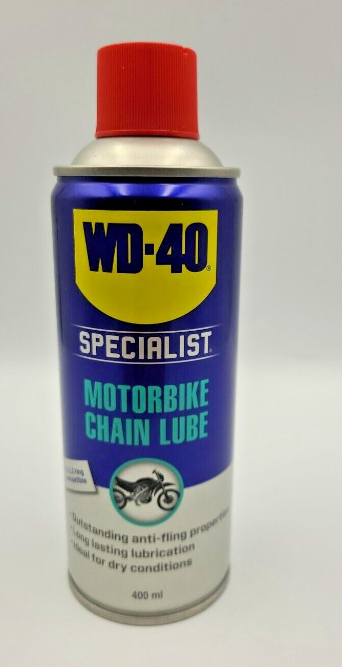 WD40 Motorbike Chain Lube Specialist 400ml Spray Can O, X Z ring