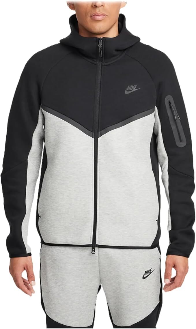トップス Nike tech fleece black/gray Nike Sportswear Tech Fleece Full-Zip Hoodie Black/Dark Grey