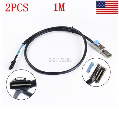 External Mini SAS 26pin SFF-8088 Male to Internal Mini SAS 36pin SFF-8087 Male