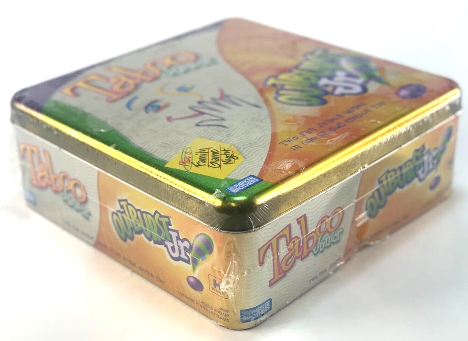 New Factory Sealed Dual Taboo Junior Outburst Jr Game Parker Brothers Metal Tin - Image 4 of 4