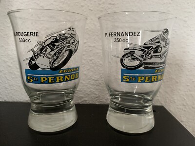 STÉ PERNOD STABLE GLASSES: Patrick Fernandez 350 cc + Michel ROUGERIE 500 cc