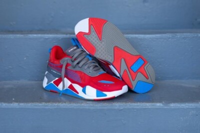 New Never Worn Puma Men’s Athletic Sneakers in Gray and Red NNew Puma RS-X Retro Men main image 2