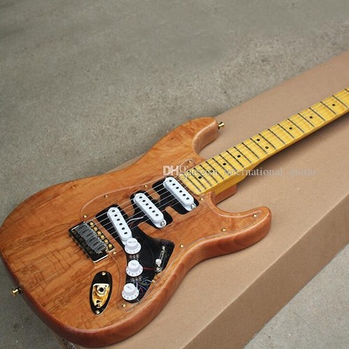Guitarra Eléctrica 6 Cuerdas Festoneado Arce Dedaño Hardware Dorado 22 Trastes - Imagen 2 de 9