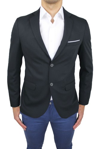 GIACCA UOMO FB CLASS NERO SARTORIALE 100% MADE ITALY BLAZER ELEGANTE da XS  a XXL | eBay