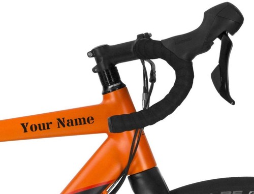 2 x Personalised Name Bike Frame Vinyl Stickers Cycle Bicycle Frame - Picture 2 of 6