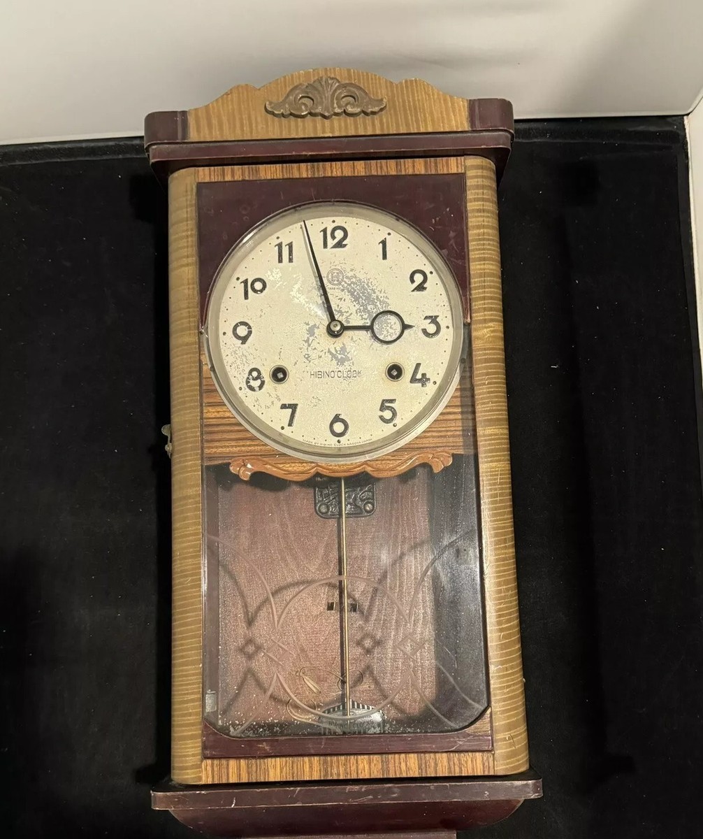 HIBINO vintage wall clock from Nagoya JAPAN about 20 inches tall
