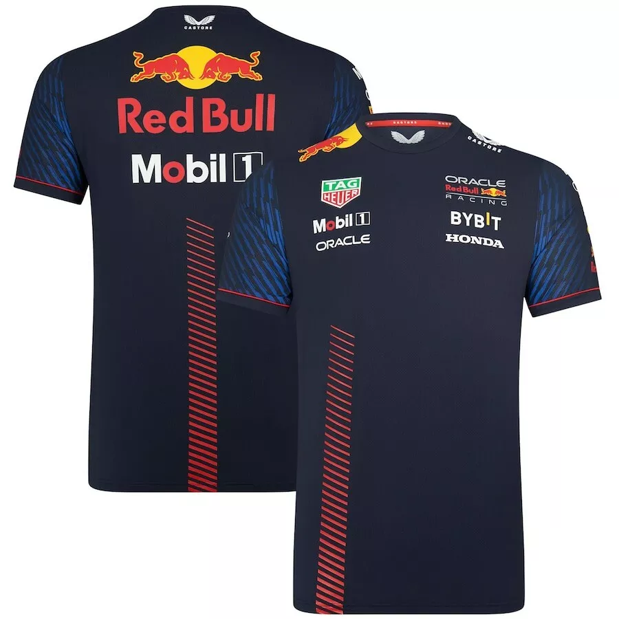 NWT Red Bull Racing F1 Navy Team Tee Shirt 2023 Size Small