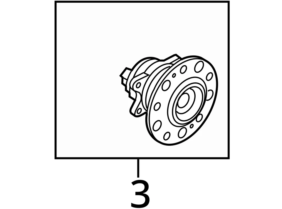 10 11 12 13 KIA FORTE REAR WHEEL HUB OEM 2664-42 — 第 4/4 张图片