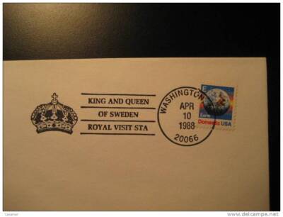 USA Washington 1988 KIng Queen Visit Sweden Sverige Suede Familles Royales Royal