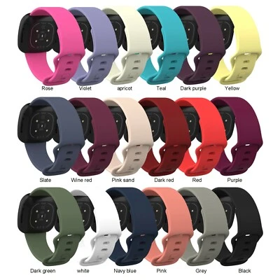KINGSMAX Replacement Silicone Wristband Fitbit Sense Versa 3 Versa 4 Sense 2 L S sizes