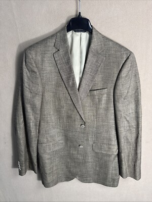 PATRICK JAMES RESERVE BAMBOO Check Twill SPORT COAT 42L Gibson SPJ Canada