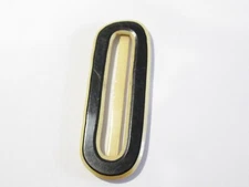 CELLULOID BLACK AND CREAM SLIDE SASH VINTAGE ART DECO FOR RIBBON/CHOKER
