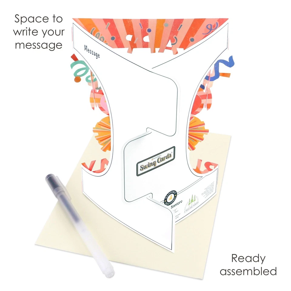 Swing-Karte 3D-Pop-Up-Grußkarte – 60 – Happy Sixty Birthday | Für sie für Ihn... - Image 3 of 4