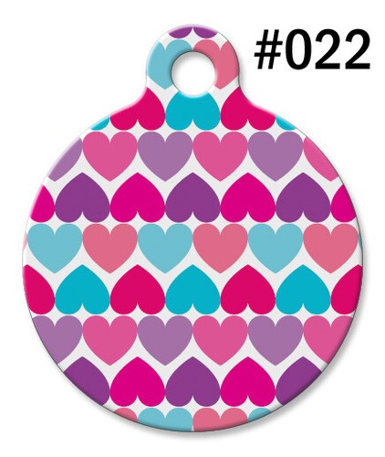 Custom Designer Pet ID Tags for Dog & Cat, Personalized Stylish Round Shape Tag - Picture 16 of 42