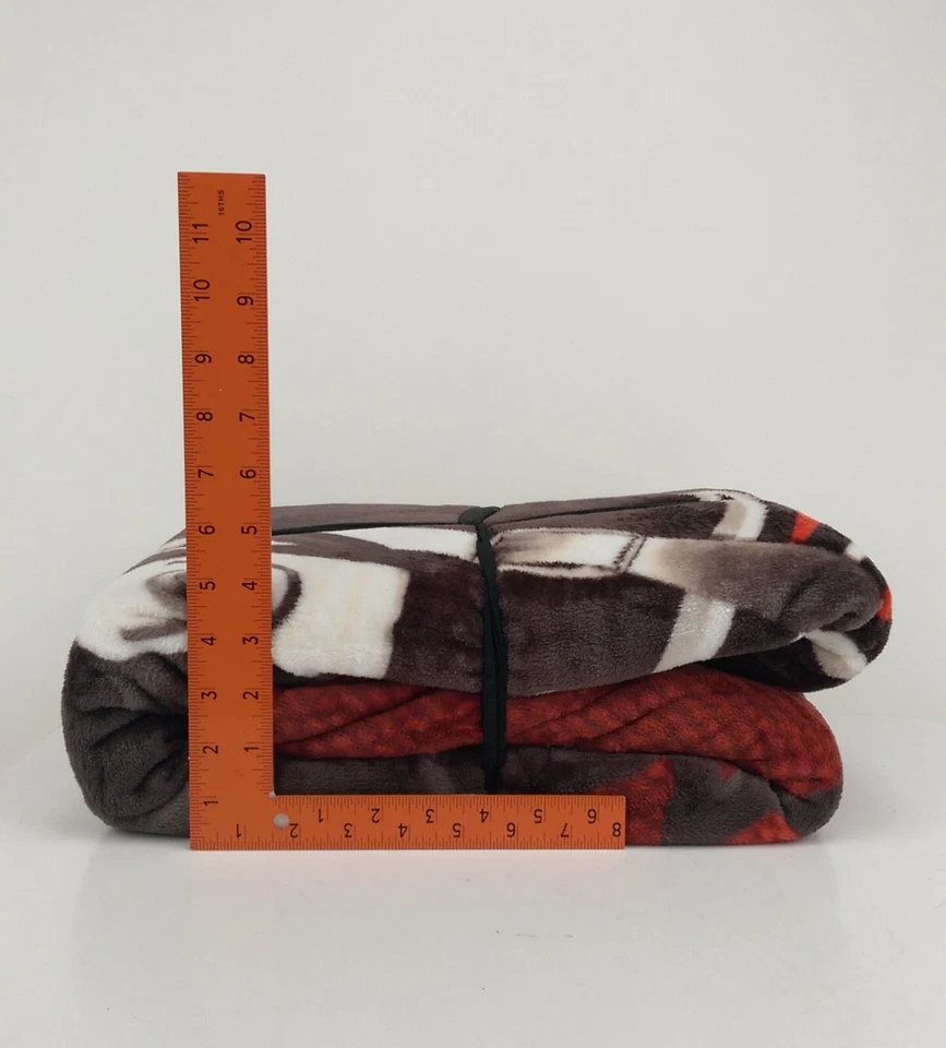 Manta de cama tamaño queen con licencia oficial de la NFL 60 x 80 en Pittsburgh Steelers Foto 4 de 4