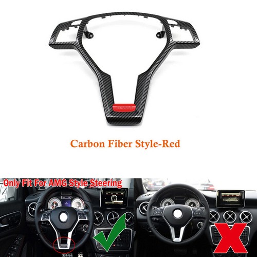 Steering Wheel Frame Cover Trim Fits Mercedes-Benz W117 CLA45 C218 2012-2014 - Picture 3 of 11