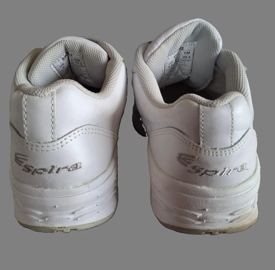 Spira Mujer Clásico Caminante Mujer Talla 6.5 Blanco Cuero Gancho Cierre Nuevo con Etiquetas Foto 3 de 4