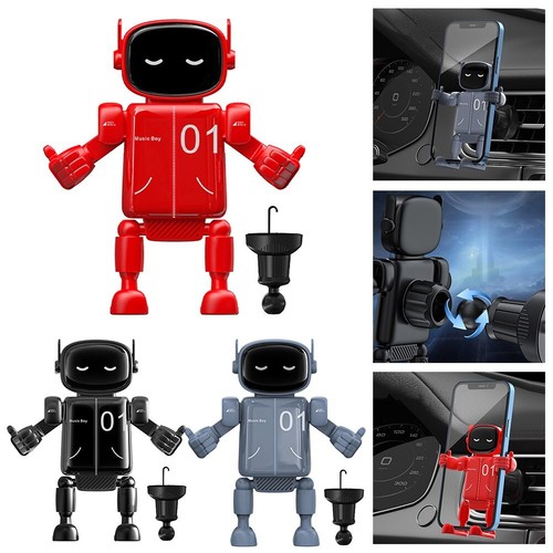 Fun et fonctionnel pour robot dessin animé pour support téléphone voiture pou