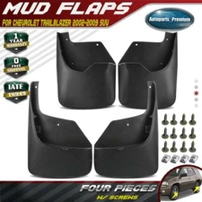 4Pcs Front & Rear Splash Guards Mud Flaps for Chevy Trailblazer 2002-2009 SUV