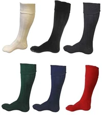 New Scottish Irish  Kilt Hose Socks Men Sporrans Flashes In 7 Colors