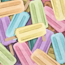 Boston International - Glaces (Popsicles) Cocktail Napkin - C958942