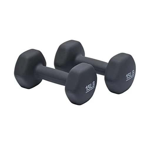 Amazon Basics Neoprene Coated Hexagon Workout Dumbbell Hand Weight