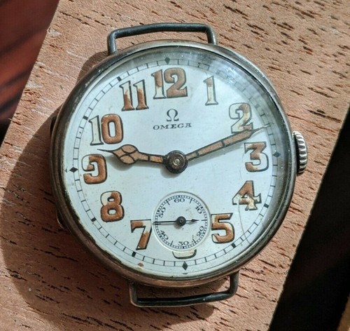 ww1 OMEGA Military OFFICER Trench Mens 