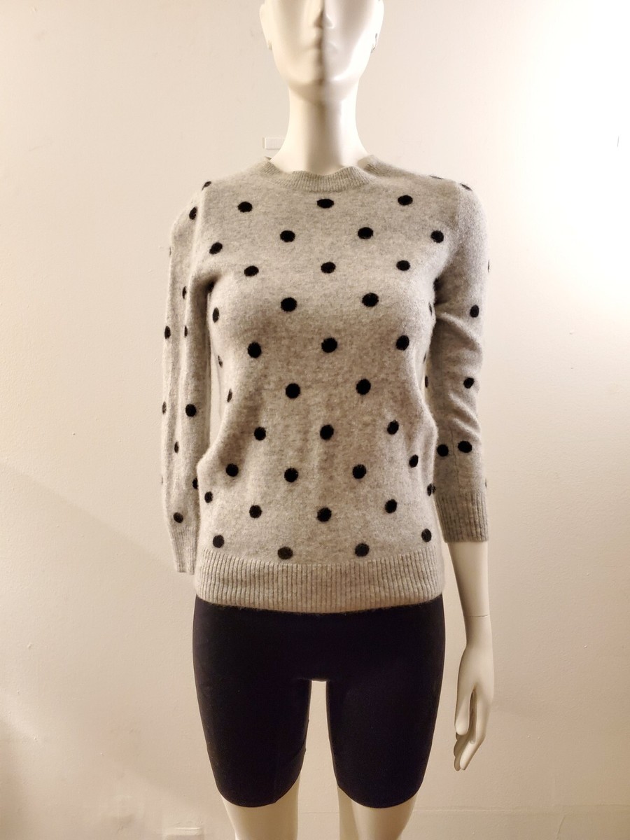 Polka dot cashmere sweater